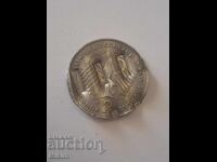 2 Mark coin 1975 Germany, destroyed by the mint