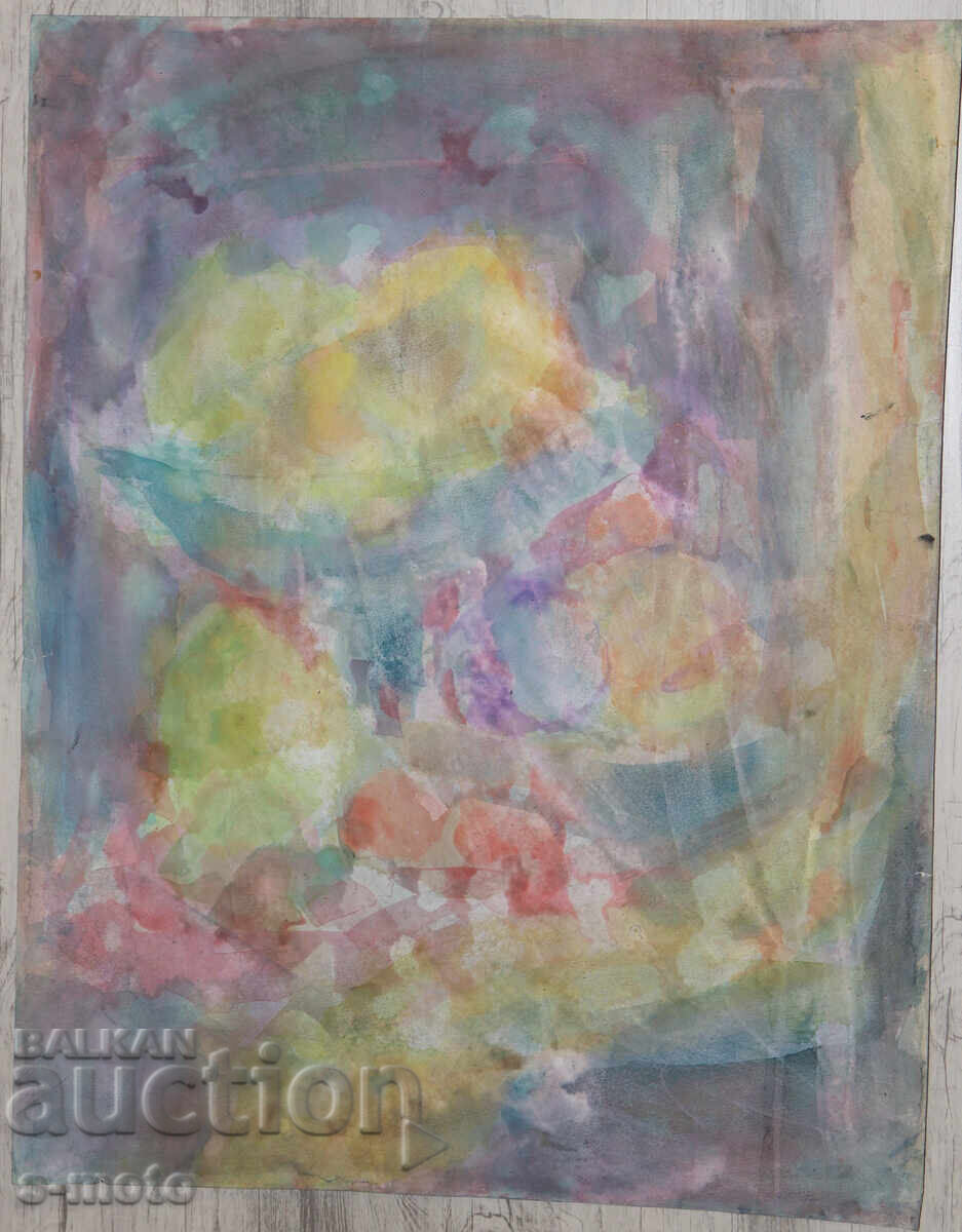 Pictură acuarelă compoziție abstractă cu preț € 100.00 | 195.58 BGN