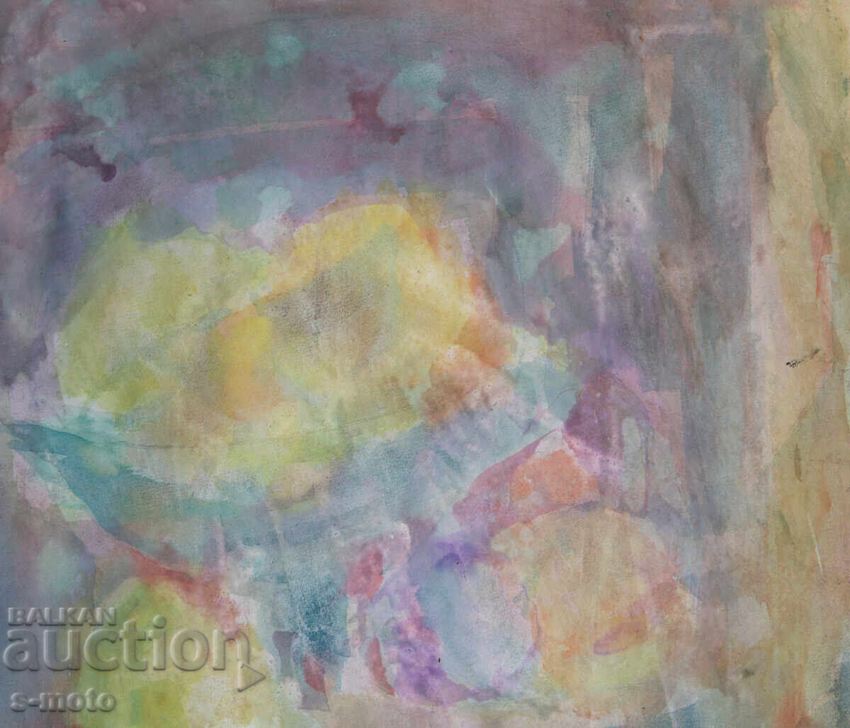 Livrarea Pictură acuarelă compoziție abstractă