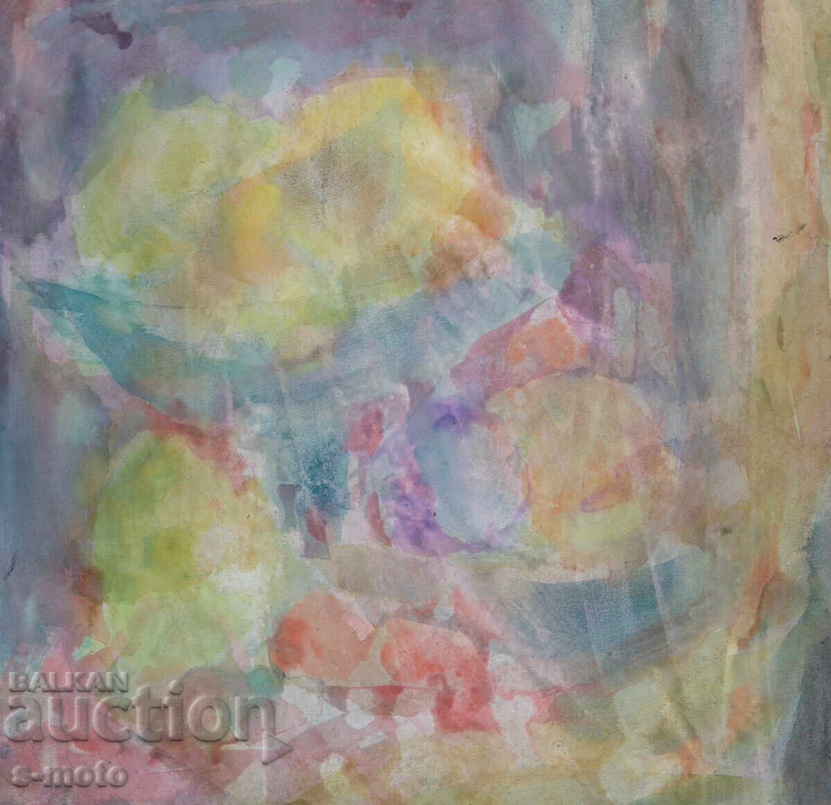 Pictură acuarelă compoziție abstractă - 5