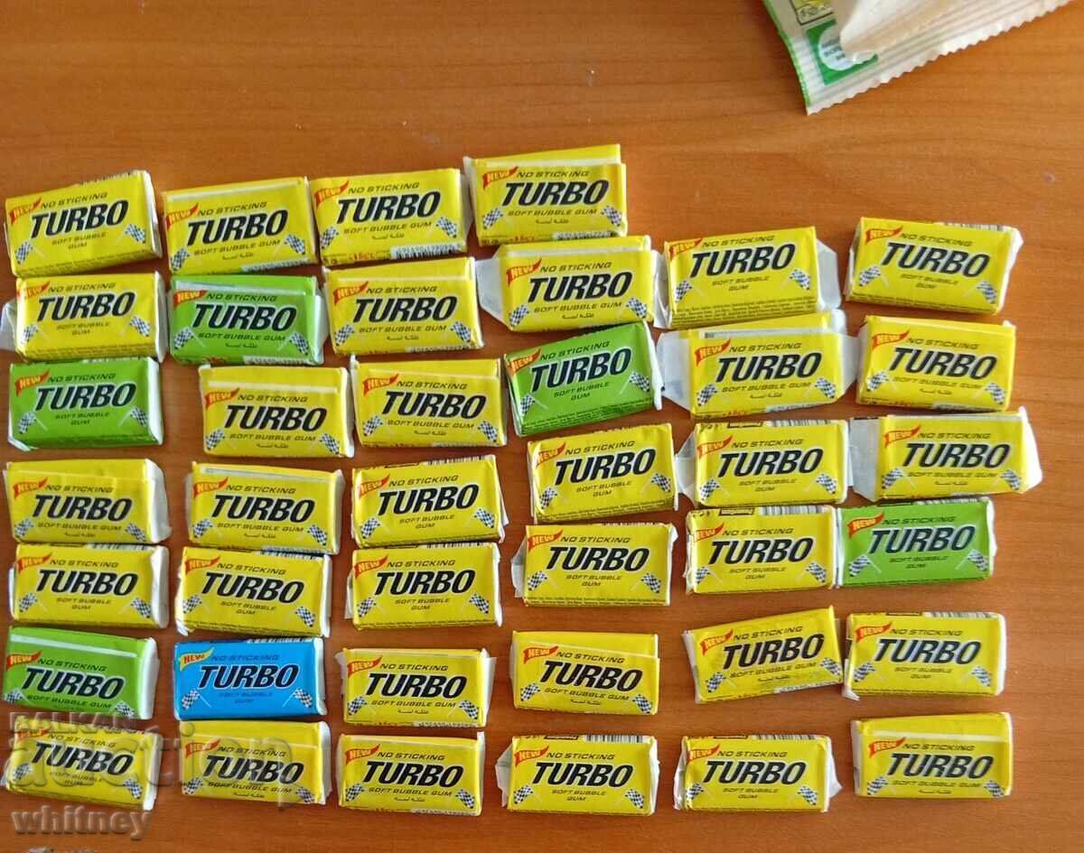 Лот 40 неотваряни дъвки Турбо + 2 картинки с цена € 9.99 | 19.54 лв.