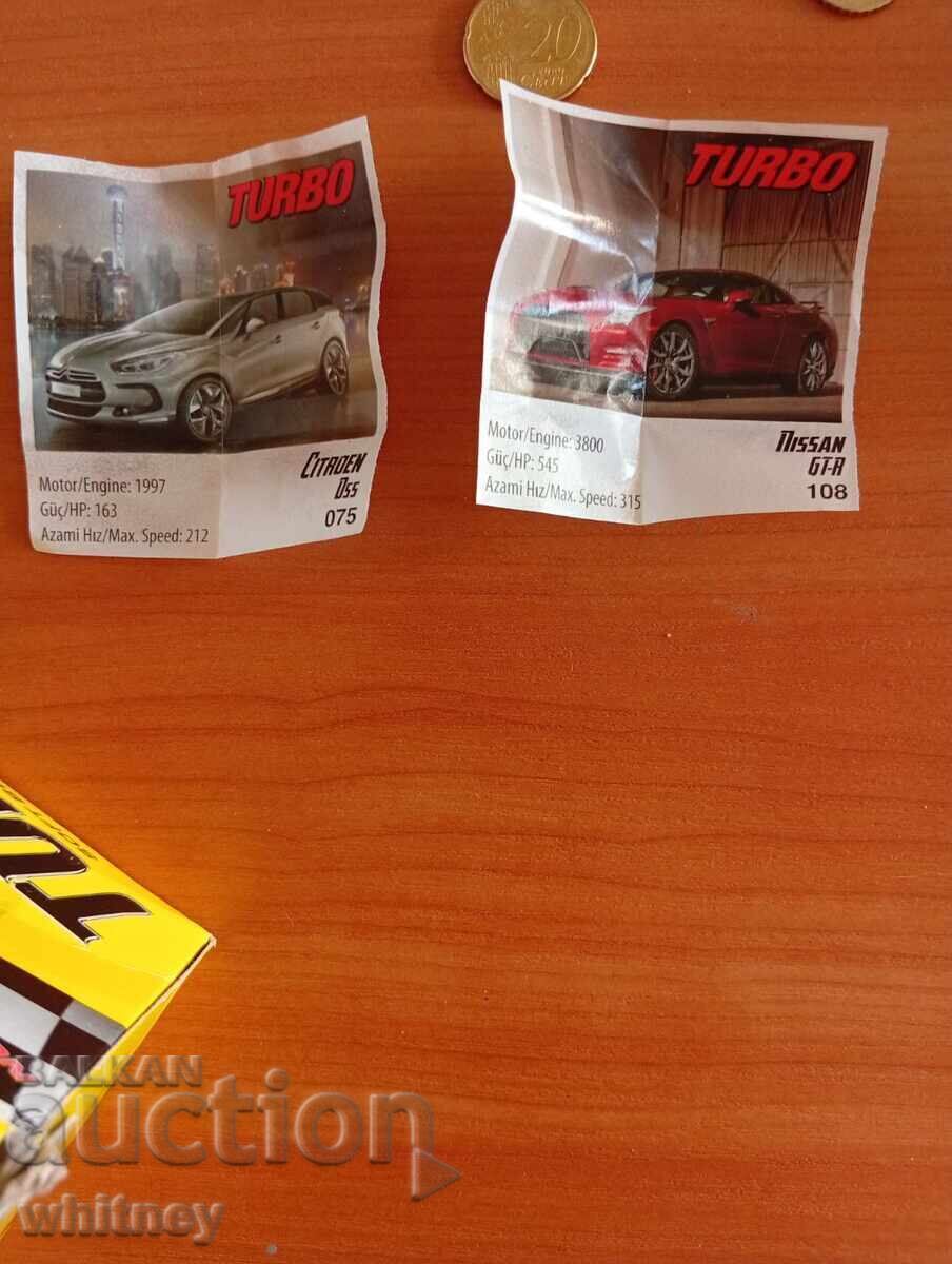 Аукцион Лот 40 неотваряни дъвки Турбо + 2 картинки