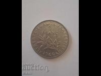 1 franc coin 1960 France