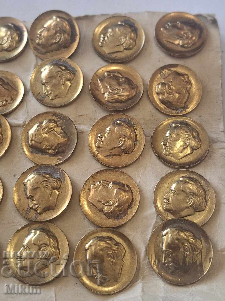 Auction  Georgi Dimitrov badges 27 pcs