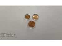 Νόμισμα - ΒΟΥΛΓΑΡΙΑ - Λοτ - 1 ; 2 ; 5 λεπτά - 2000 μ.Χ