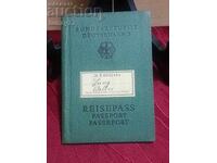 Γερμανία / Vintage έγγραφο/διαβατήριο ταξιδιού της δεκαετίας του '50