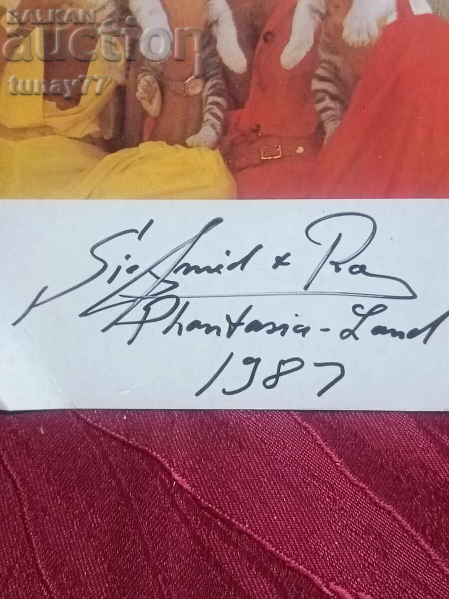 Autografe originale Siegfried și Roy /// Autograf cu dedicație cu preț € 0.01 | 0.02 BGN