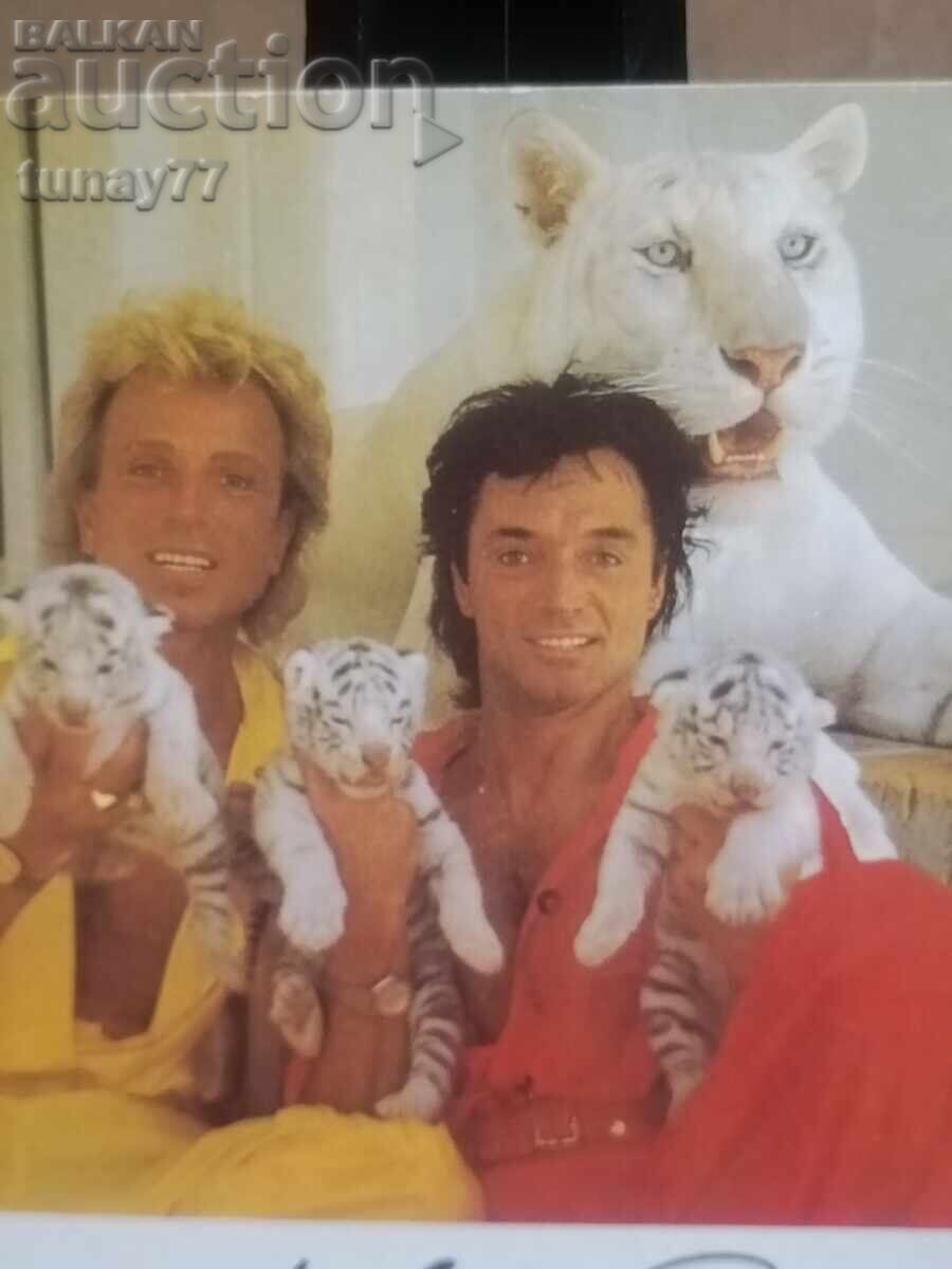 Licitație Autografe originale Siegfried și Roy /// Autograf cu dedicație