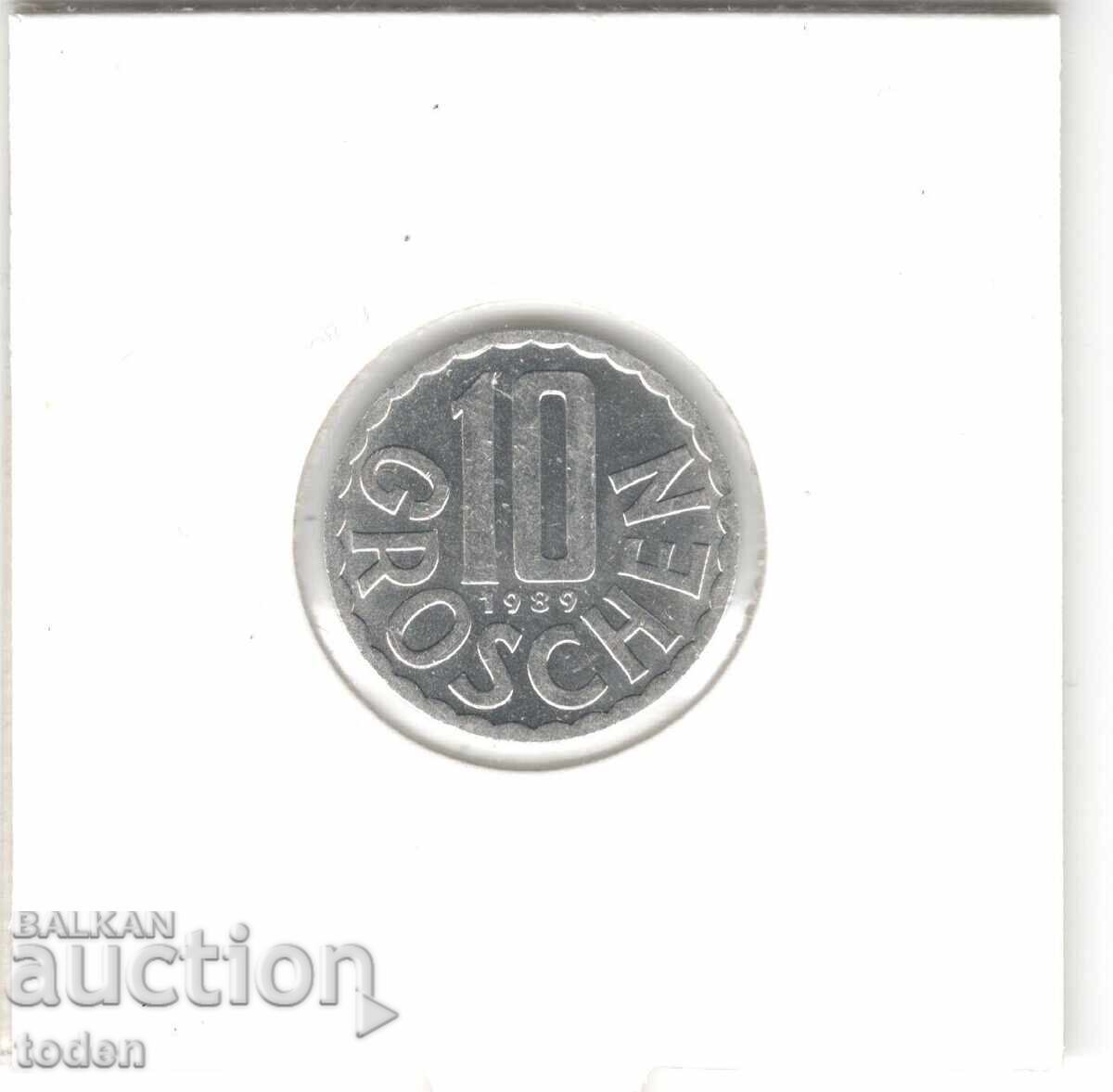 Licitație Austria-10 Groschen-1989-KM# 2878