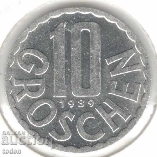 Austria-10 Groschen-1989-KM# 2878