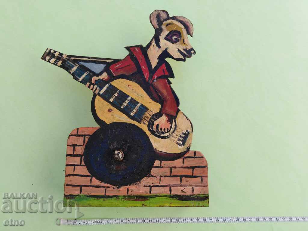 РЕТРО МЕХАНИЧНА МИШЕНА ОТ СТРЕЛБИЩЕ ОТ 80-ТЕ ГОДИНИ, НРБ