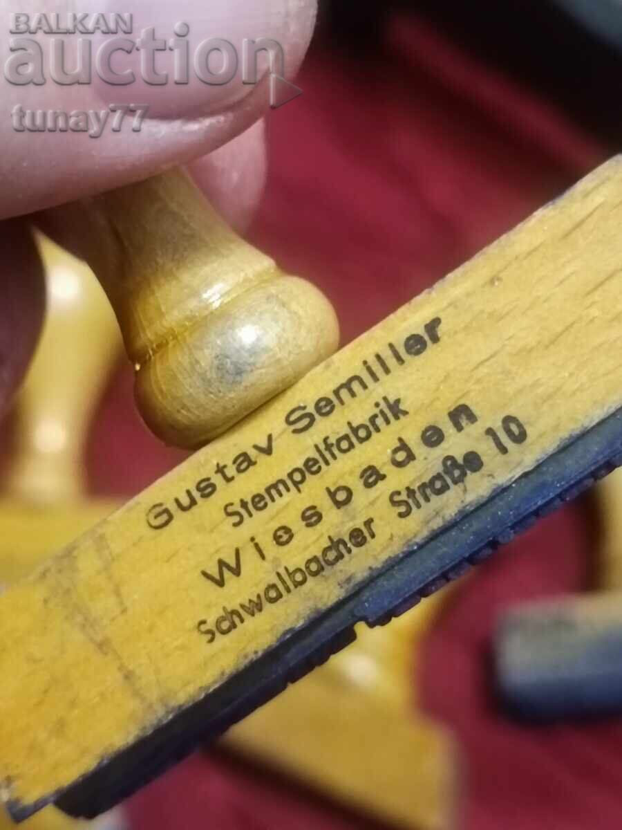 Παράδοση Vintage γερμανικές ξύλινες σφραγίδες