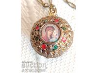 Старинен Царски Православен Медальон-Панагия 1910те г