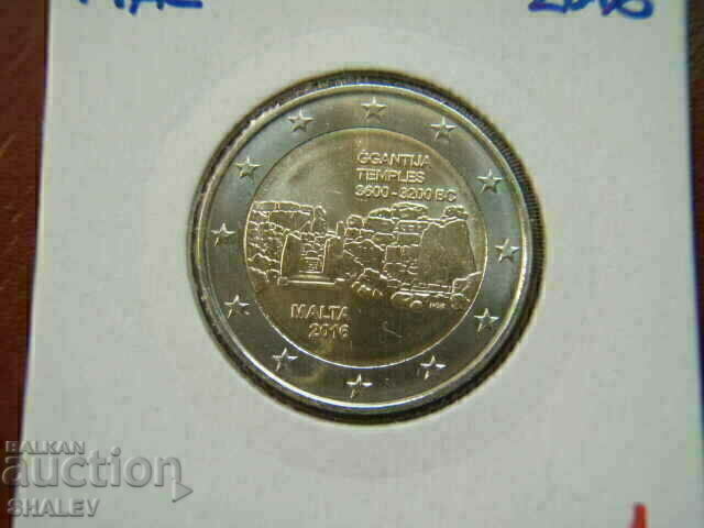 Аукцион 2 euro 2016 Malta "GGantija Temples"(1) Малта - Unc (2 евро)