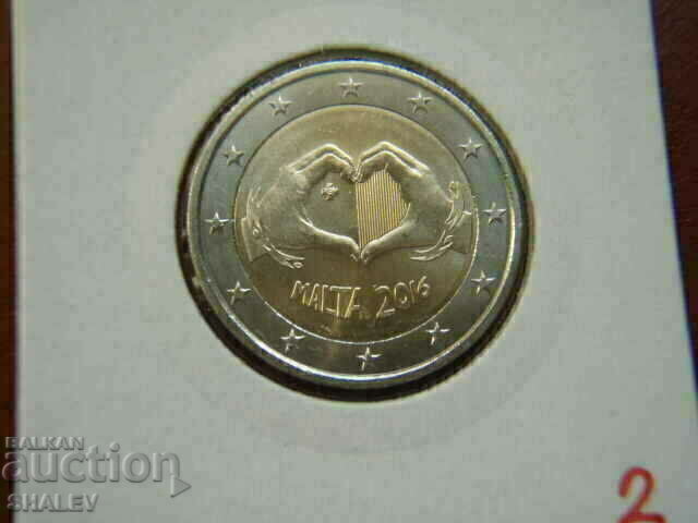 Licitație 2 euro 2016 Malta "Love" (2) /Malta/ - Unc (2 euro)