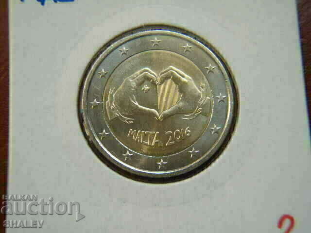 2 euro 2016 Malta "Love" (2) /Малта/ - Unc (2 евро) с цена € 8.79 | 17.19 лв.