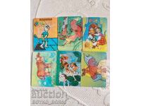 Колекция Шест Руски СССР 3D Мултфилми Календарчета 1970те г