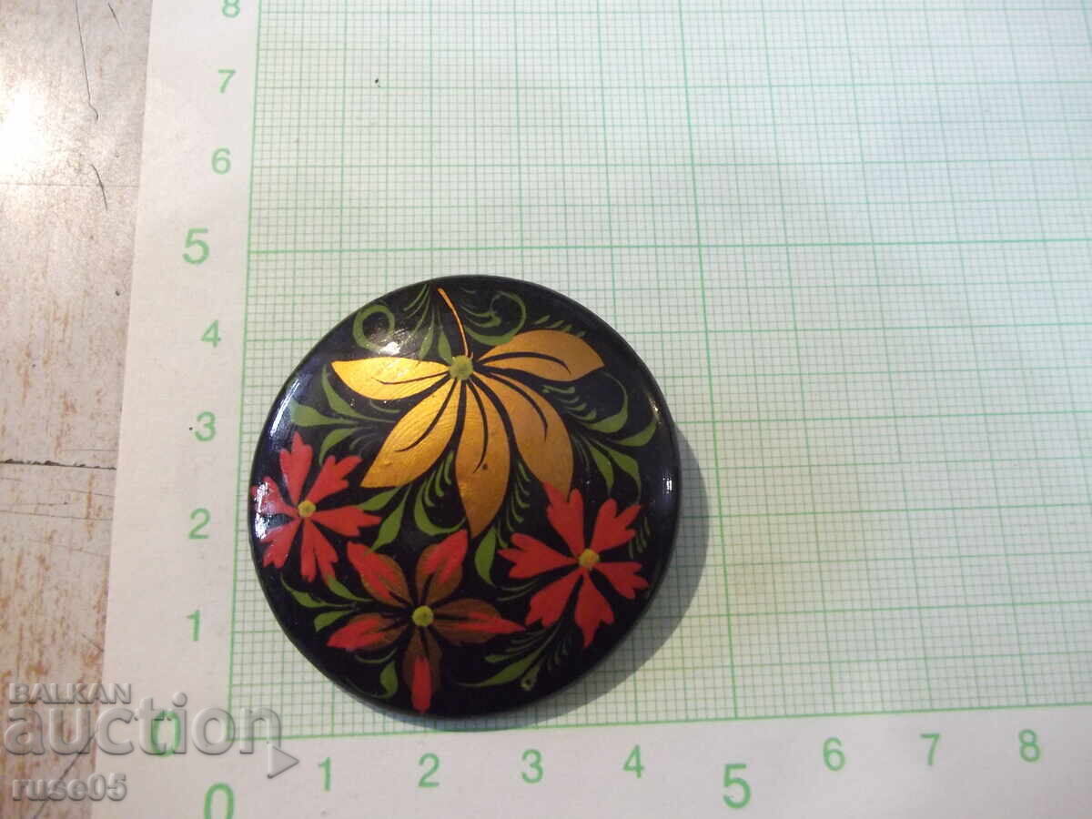 Δημοπρασία Χειροποίητη ζωγραφιστή σοβιετική καρφίτσα