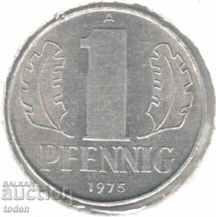 Germany D.R.-1 Pfennig-1975 A-KM# 8