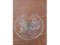 Φρουτιέρα από μασίφ γυαλί, διάμετρος 17 εκ