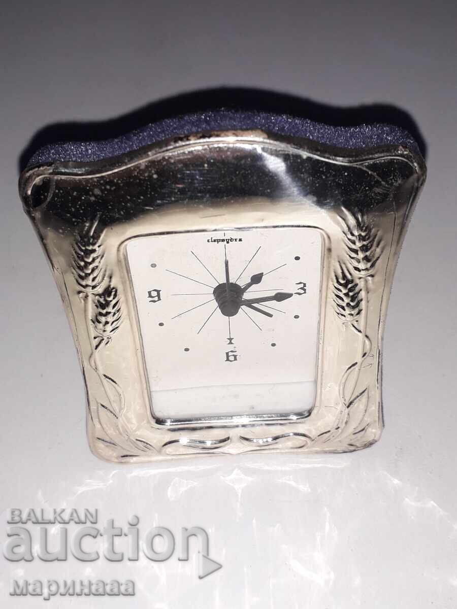 Delivery of OLD CLOCK WITH SILVER FRAME