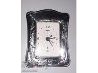 OLD CLOCK WITH SILVER FRAME