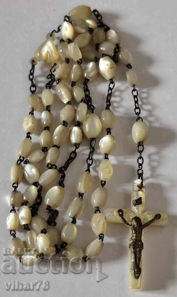 Стара броеница със седеф - 6