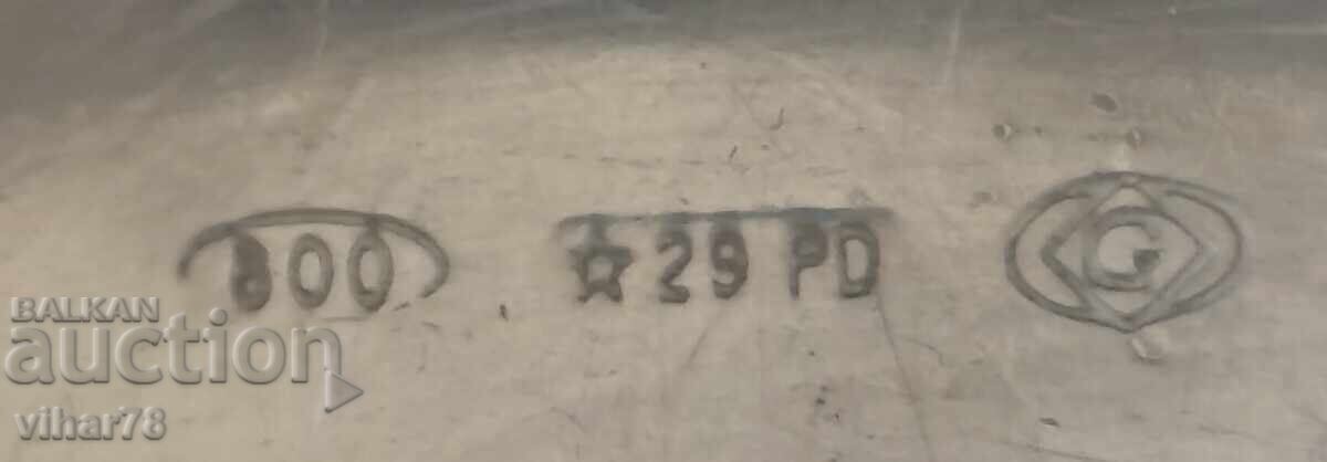 Licitație Tăviță mică din argint pentru caviar