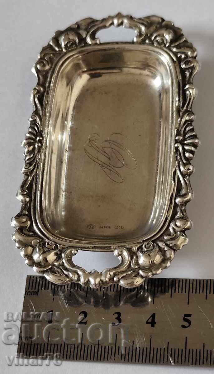 Tăviță mică din argint pentru caviar - 5