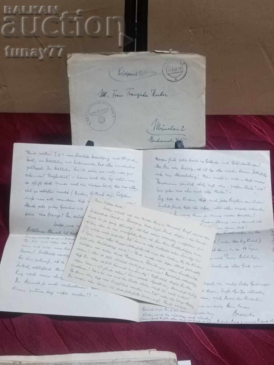 Germany LETTER Feldpost Swastika Third Reich - 7