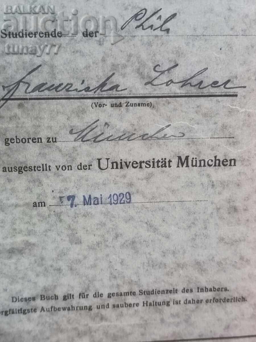 Document vechi Al Treilea Reich 1930 cu preț € 0.01 | 0.02 BGN