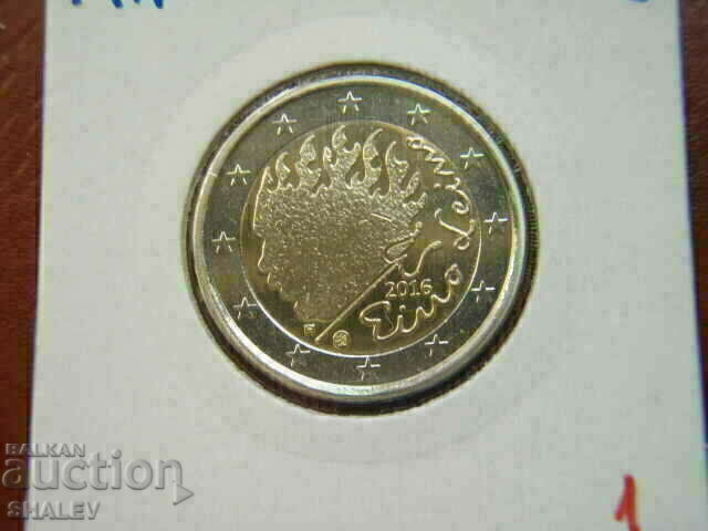 Аукцион 2 euro 2016 Finland "Eino Leino" (1) Финландия -Unc (2 евро)