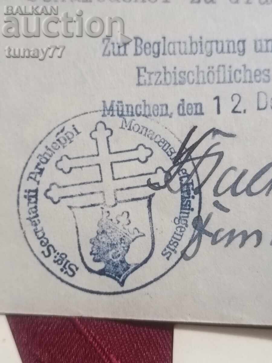 Livrarea Documente vintage Al Treilea Reich ștampile semnături 1944