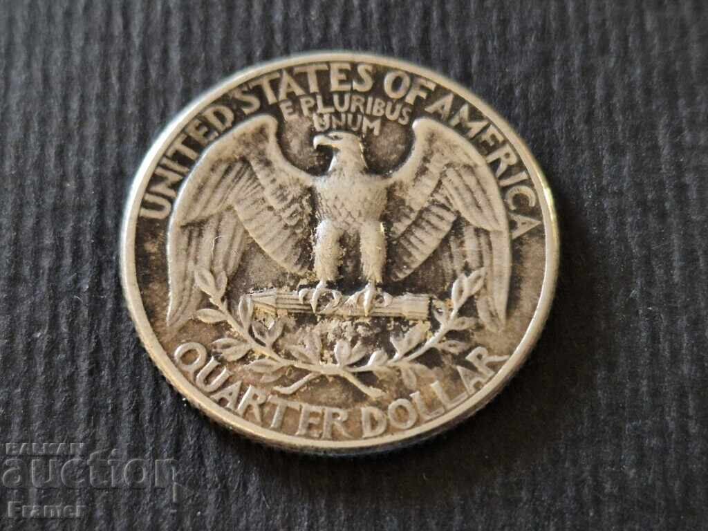 Доставка на 25 цента 1937 куотър quarter четвърт долар САЩ сребро