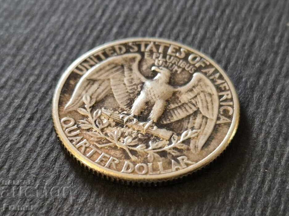 25 цента 1937 куотър quarter четвърт долар САЩ сребро - 5