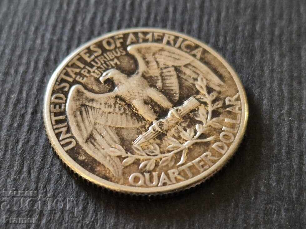25 цента 1937 куотър quarter четвърт долар САЩ сребро - 6