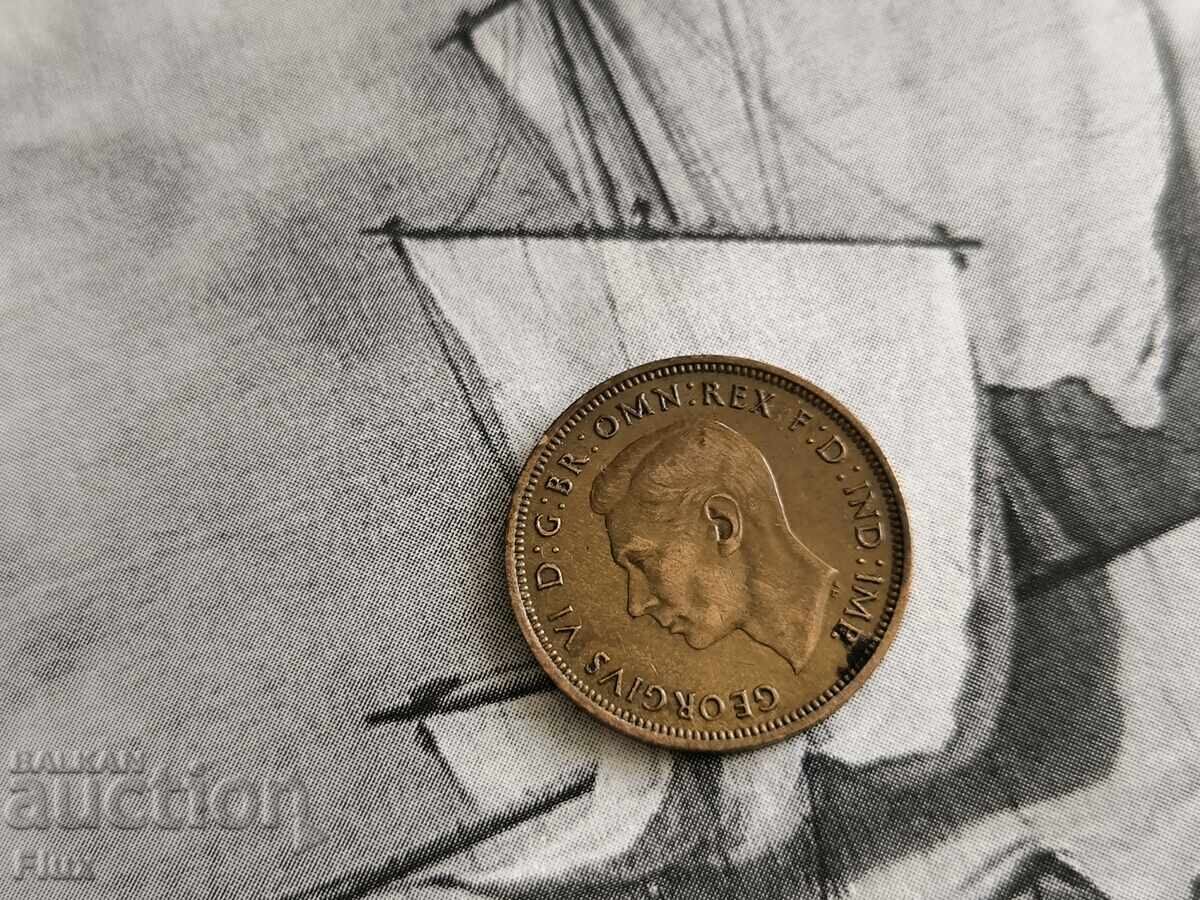 Νόμισμα - Μεγάλη Βρετανία - 1/2 (μισή) πένα | 1938 με τιμή € 2.65 | 5.18 BGN