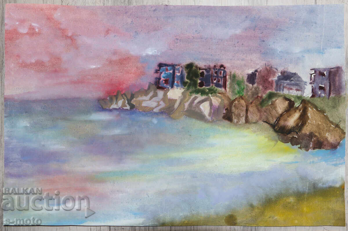 Watercolor painting seascape with price € 80.00 | 156.47 BGN