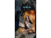 Παλαιός πίνακας με ελαιογραφία σε καμβά, "Όραμα"