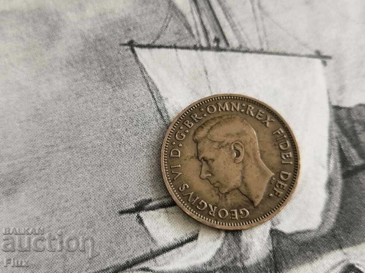 Monedă - Marea Britanie - 1/2 (jumătate) penny | 1949 cu preț € 2.35 | 4.60 BGN