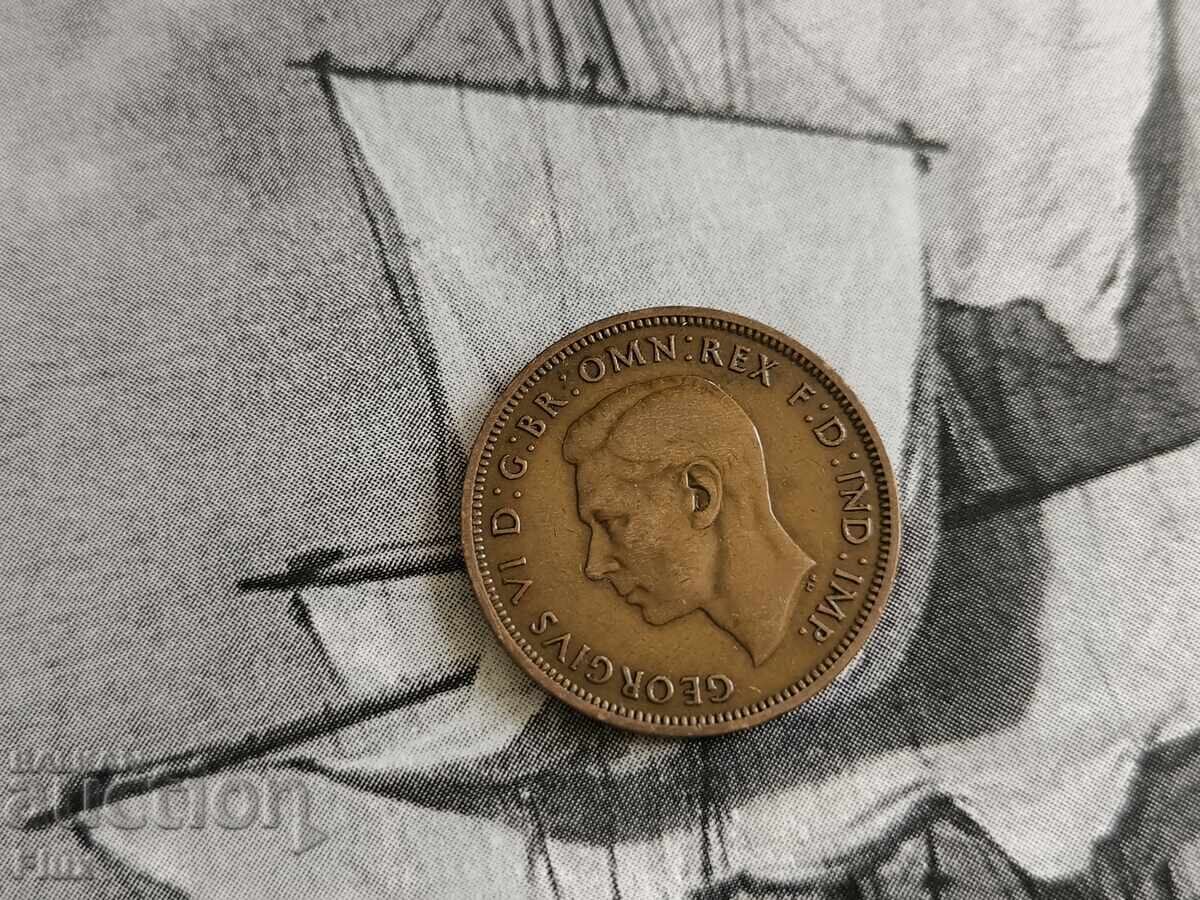 Νόμισμα - Μεγάλη Βρετανία - 1/2 (μισή) πένα | 1940 με τιμή € 2.50 | 4.89 BGN