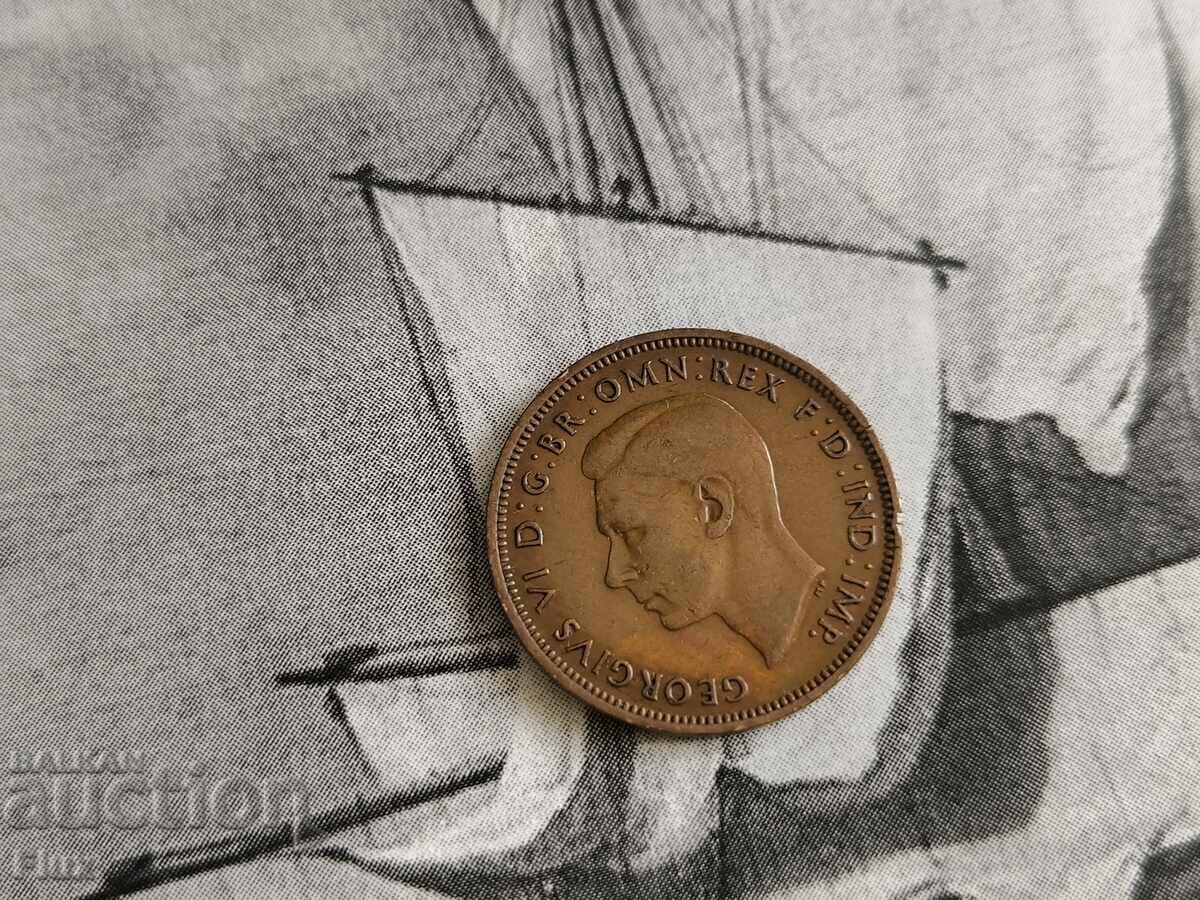Monedă - Marea Britanie - 1/2 (jumătate) penny | 1946 cu preț € 2.35 | 4.60 BGN