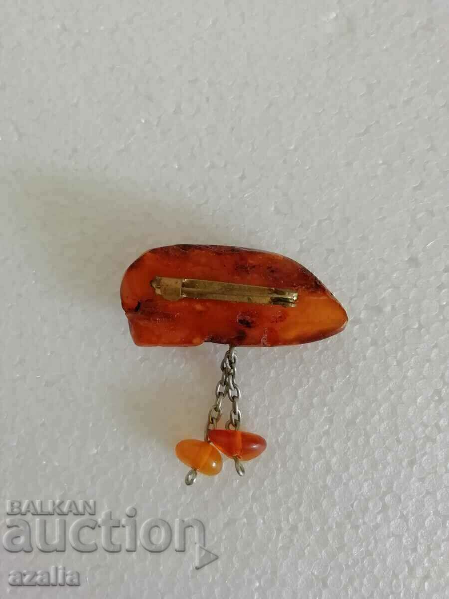 Beautiful amber brooch with price € 24.50 | 47.92 BGN