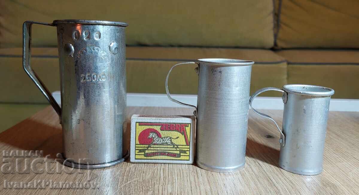 Ρετρό μεζούρες αλκοόλ για γνώστες, 3 τεμάχια - 6