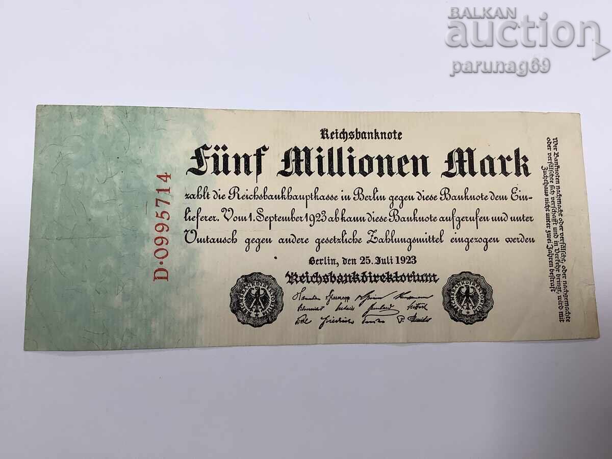 Германия 5 милиона марки 1923 година