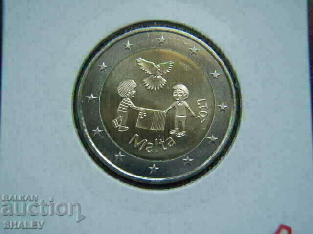 Licitație 2 euro 2017 Malta „Pace” (2) /Malta/ - Unc (2 euro)