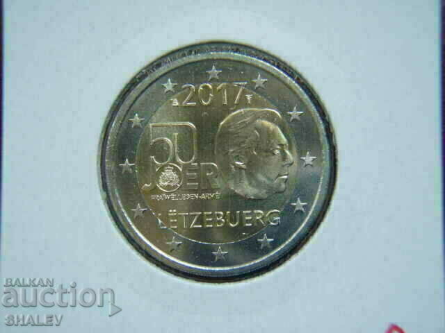 2 euro 2017 Luxembourg "50 years"(2) /Luxembourg/ - (2 euro) with price € 8.49 | 16.61 BGN