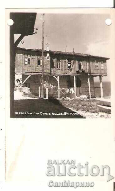 Картичка  България  Созопол Стара къща 8**