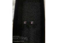 Cercei cu ametist 3,5 mm