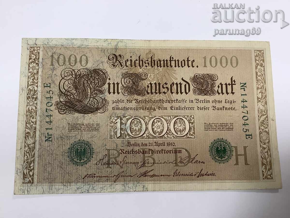 Германия 1000 марки 1910 година ЗЕЛЕН ПЕЧАТ